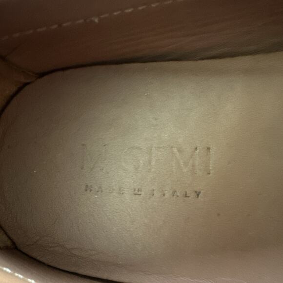 M Gemi Moccasin Womens 40.5 US 9.5 Blue Leather Driving Loafer Classic Preppy - Picture 13 of 14